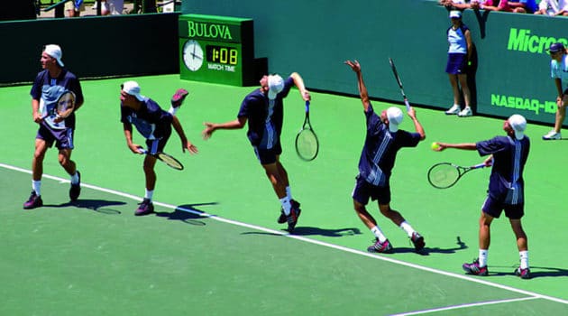 How to serve in tennis