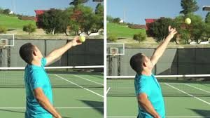 how to serve a tennis ball 