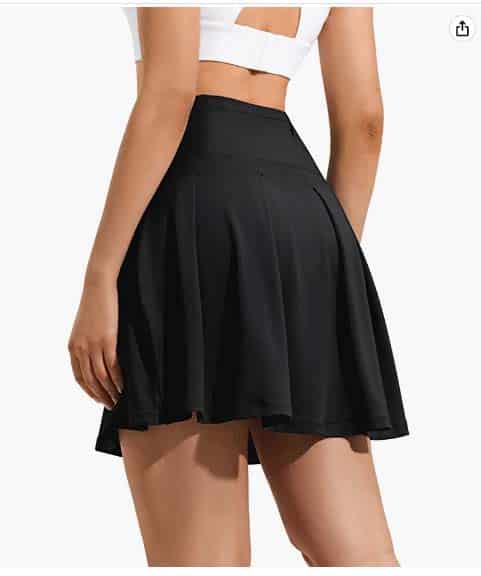 best black tennis skirts