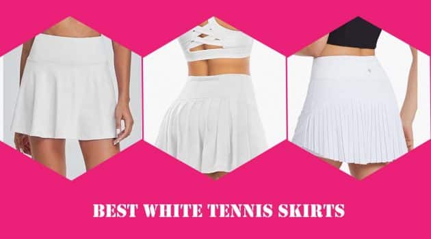 best white tennis skirt