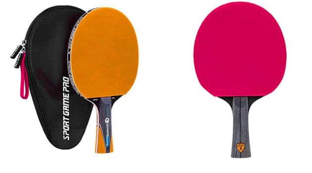 best ping pong paddles for spin and control