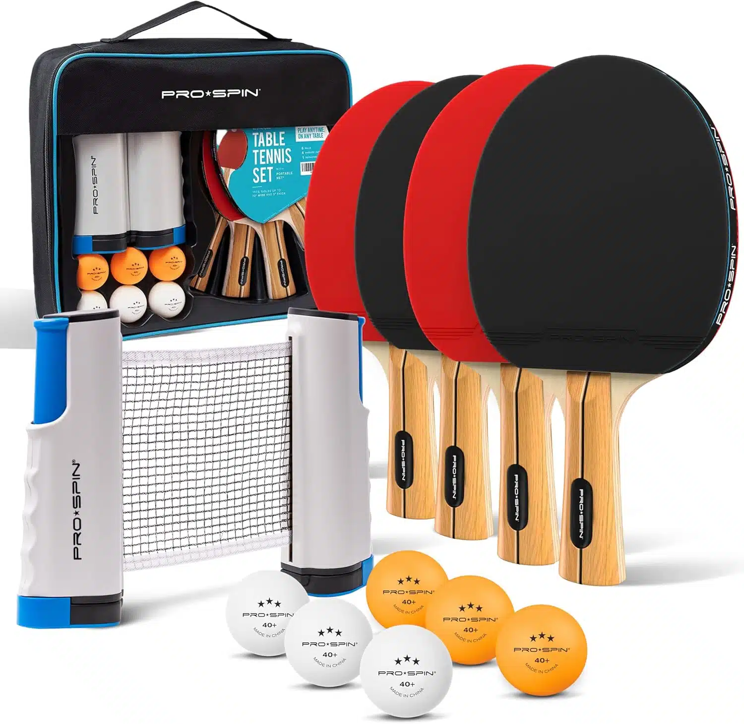 PRO SPIN All-in-One Ping Pong Set