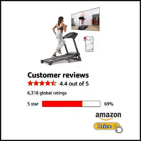 Sunny Health and Fitness Folding Treadmill