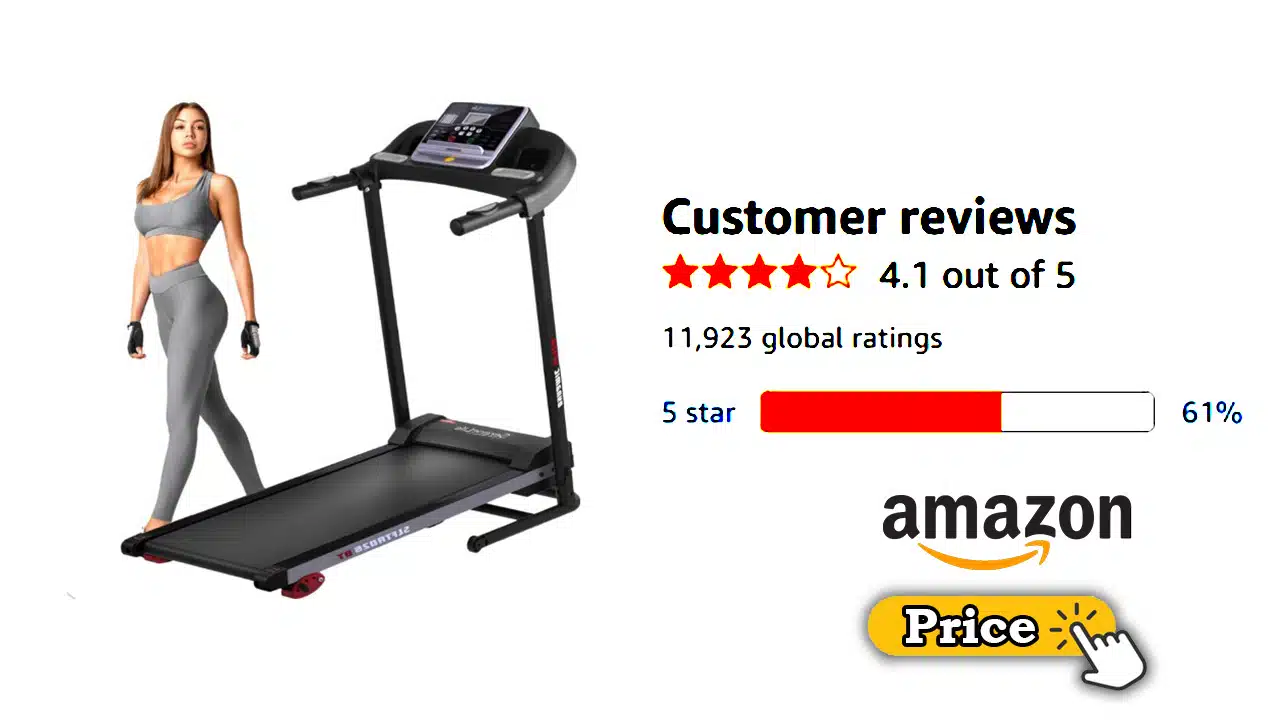 SereneLife Electric Folding Treadmill