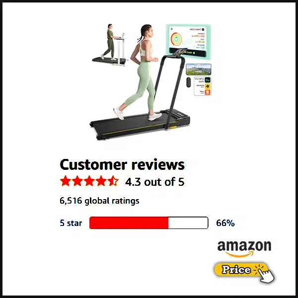 UREVO Smart 2-in-1 Folding Treadmill