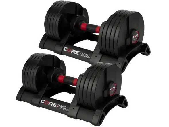 Core Fitness Adjustable Dumbbell Weight Set