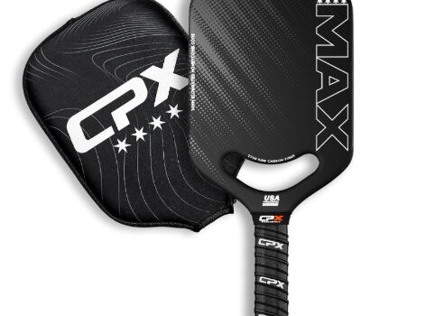 CPX MAX Raw Carbon Fiber T700 Pickleball Elongated Paddle
